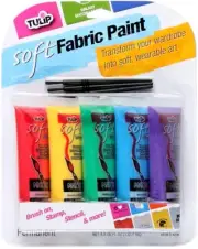 Tulip Soft Fabric Paint 5/Pkg-Primary (Pack of 1)