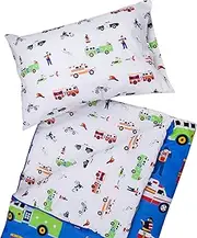 Wildkin Kids Microfiber Sleeping Bag for Boys and Girls, Includes Pillow Case and Stuff Sack, Perfect Size for Slumber Parties, Camping, and Overnight Travel, Patterns Coordinate with Our Duffel Bags