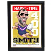 Cameron Smith 400 Game Record Melbourne Storm NRL L/E Harv Time Print Framed