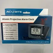 AcuRite 13239A1 Atomic Projection Clock w/Indoor Temp A/C Adapter NEW IN BOX
