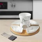 Fondue Pot Melting Pot Set and 4