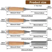 4Pcs Wood Chisel Set Chrome Vanadium Woodworking Chisel Tool Multipurpose FazWg