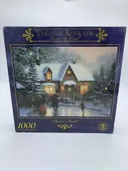 Thomas Kinkade Skater's Pond Puzzle Vintage 1999