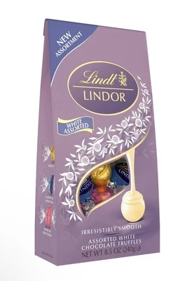 New Limited Edition Lindt Lindor White Assorted White Chocolate Truffle 8.5oz