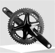 Bike Crankset, Road Bike Crankset 170mm 110BCD Hollow Integrated Crank Arm Set 39-53T 34-50T Double Chainring Cranksets 9/10/11/12 Speed
