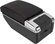 AKLOSIPY Armrest Box Center Armrest Storage Box Multifunctional Double Layer Width Storage Iversal for Car