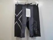 CWX 2XU Womens Elite Compression Shorts Steel & Black NWT