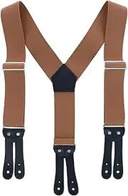 [Welch] Men's Elastic Button-End Y-Back 2 Inch Work Suspenders