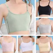 Women Chest Breast Binder Buckle Spaghetti Strap Tomboy FTM Sports Bra Vest