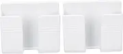 2Pcs Wall Mount Phone Holders Self Adhesive Bedside Phone Holders for Remote Organizers No Drill Installation for Kitchen Bedroom and Living Room