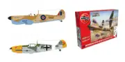 Model aircraft Kit Mounting Airfix Supermarine Spitfire Mkvb + Messersc