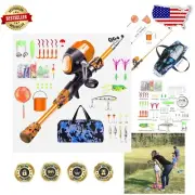 Kids Telescopic Fishing Pole & Reel - Safe, Educational and Fun for All Ages