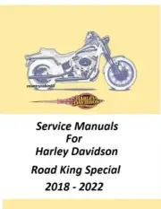 2018 - 2022 Harley Davidson Road King Special Touring Models Service Manuals