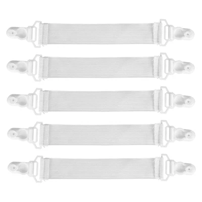 16Pcs Elastic Sheet Clips for Secure Bed and Blanket Fitting