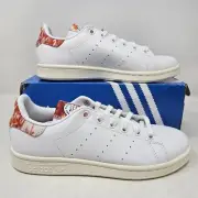 Adidas Stan Smith Classic Casual Shoe / White Orange / GZ7767 / Mens 5 , Wmns 6
