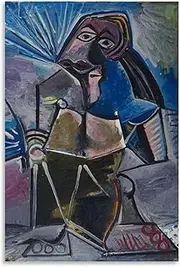 Zchdk Yhdesh Pablo Picasso Posters Pablo Picasso Canvas Wall Art Men Assis Abstract Painting Pablo Picasso Prints for Home Decor Picture 50x70cm No Frame