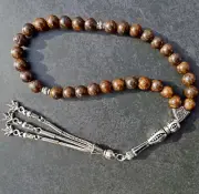 BRONZITE Stone Tasbih - Misbaha - Worry Beads - Komboloi - Natural