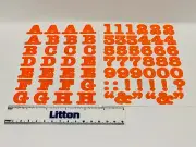 Creative Memories Stickers Orange ALPHABET LETTERS NUMBERS ABC/123 - Retired