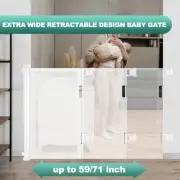 Adjustable Baby Pet Guard Barrier Mesh Magic Gate 59/71 in Baby Security Gate