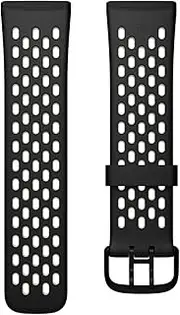 Fitbit FB174SBBKWTS Sense/Versa 3 Health and Fitness Watch Sport Accessory Band, Black/White, Small