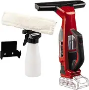Einhell BRILLIANTO Power X-Change Cordless Window Cleaner (18 V, 28 cm Long Suction Nozzle, Streak-Free Cleaning, Includes Spray Bottle with Microfibre Cloth, No Battery)