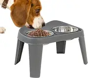 Elevated Dog Bowls, Double Food Feeder, Folding Dog Bowl, No-Spill Dog Bowl, Dog Food Feeder, Water Feeder Bowl, Anti-Slip Dog Bowl, Elevated Food Bowls, for Small Medium Dogs