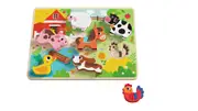 Tooky Toy Chunky Puzzle Farm - Farm Themed Puzzle for Kids