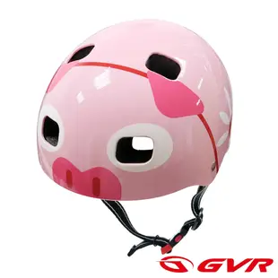 GVR 兒童自行車戶外休閒活動防護安全帽-豬豬