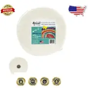 Premium 3-Pack Organic Cotton Batting, 2-1/2 Inch x 25 Yard Rolls, Off-White