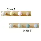 Wooden Coat Hooks Dercorative Wooden Coat Rack for Door Wall Mudroom Kitchen