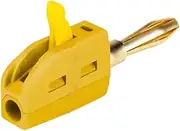 MetieFasia 4mm Banana Plug Compact Stackable Connector 250V/32A for Speaker Wiring, Yellow