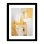 Yellow Grey Art Framed Art Framed print Art Poster