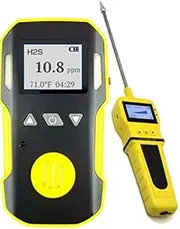 Hydrogen Sulfide H2S Detector & Analyzer + Pump with Probe by Forensics | USA NIST Calibrated | Water & Dust Proof | 0-100ppm H2S |