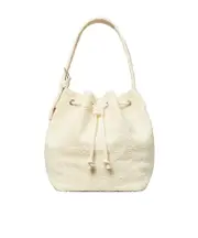 textured bucket bag One size pearly
