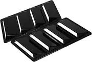 Cabilock 2Pcs Car Hood Scoop Cover Bonnet Air Vents for Engine Hood Decoration Stylish Abs Vent Trim for Various Car Models Enhances Vehicle Aesthetic and Compatibility