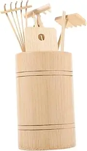 BESPORTBLE Decorative Miniature Rake Set for Zen Garden 7pc Mini Rakes for Desktop Miniature Landscape Craft Projects