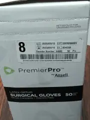 Ansell Latex Ortho Size 8 Surgical Gloves Expired