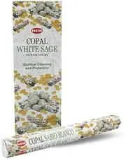 Incense Stick Bulk White Sage Copal 120 Sticks - 6 Packets Hand Crafted