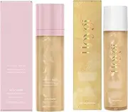 Sheer Setting Mist, Face Nighter Setting Spray With Shimmering Body Oil, Setting Mist Spf 50 Long-Lasting Moisturizing (2PCS)