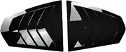 YJVVWQVF Rear Window Louvers Compatible for BMW G20 G80 320i 320d 330e 330d M3 19 Car Styling 3 Series Rear Triangle Window Shade Spoiler Bodykits(Gloss Black)