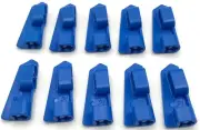 Lego 10 New Blue Technic Panels Curved 2 x 3 x 1 Pieces