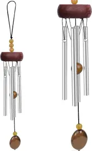 Garden Wind Chime, Outdoor Wind Chimes, Bells Wind Chime Bells, Wind Chimes, Aluminum Tube Solid Wood Wind Chimes for Patio Home Decoration 2 Pieces
