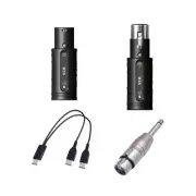 Microphone Transmitter Receiver Plug and Play Noise Reduction XLR Transmitter
