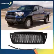 For 2005-2011 Toyota Tacoma Front Hood Honeycomb Mesh Grille Gloss Black ABS