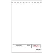 1 Part Blank Guest Checks Server Pads, Numbered, 100 Books