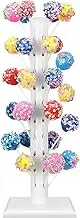 Wood Cake Pop Stand, 60 Hole Wood Lollipop Stand Parties Cake Tower Stand, Dessert Stands, Decorative Candy Table Display Dessert Stand for Wedding Birthday Baby Shower Parties