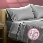 Egyptian Cotton California King Bed Sheets - 800 Thread Count 4 PC Dark Grey Bed