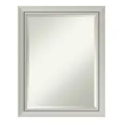 Amanti Art Vanity Mirror 22X28 In Framed Beveled Edge Bathroom Rectangular Wood