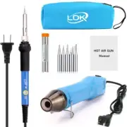Mini Heat Gun & Electric Soldering Iron Kit Electrical Heat Tool For Diy Shr...