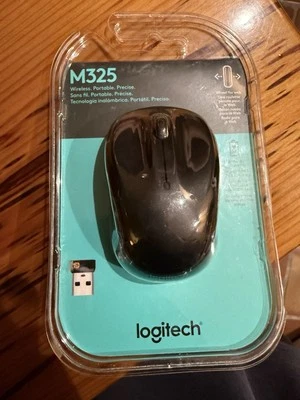 Logitech M325 Wireless Mouse with Nano Receiver -Black